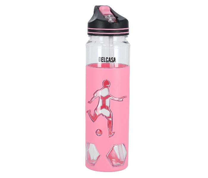 Delcasa DC1771 700ml Durable Leak Proof Spout Sipper Water Bottle with Flip Top Lid - Pink - Zoom Image 1