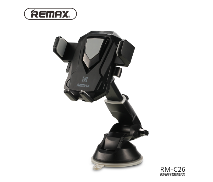 Remax RM-C26 Universal Transformer Car and Desktop Holder -Black And Gray - Zoom Image 1