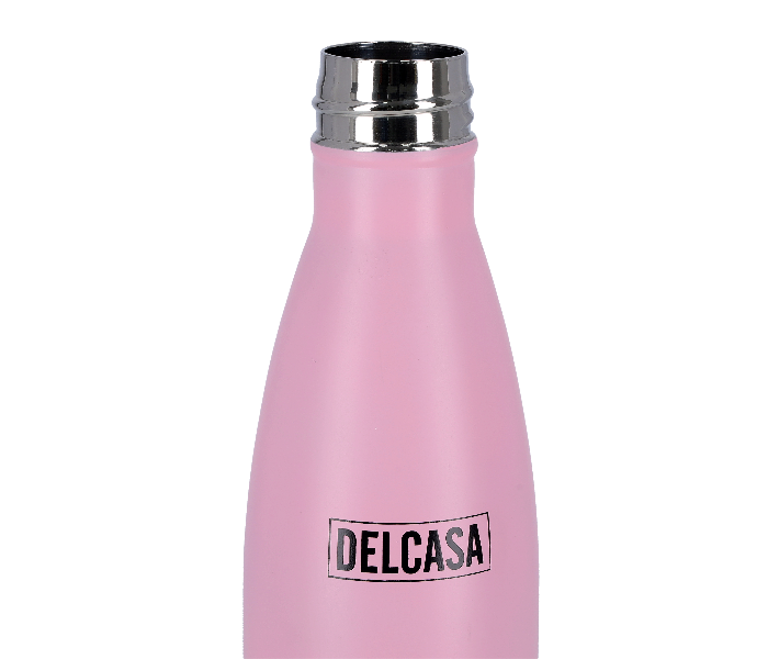 Delcasa DC1894 350ml Reusable Stainless Steel Water Bottle -Pink - Zoom Image 3