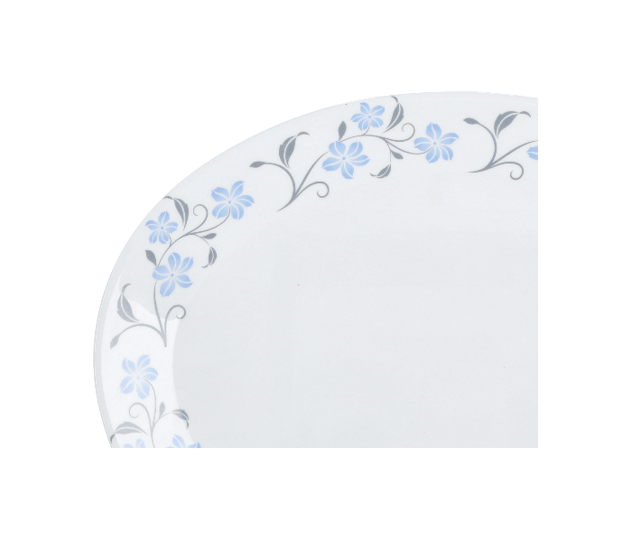 Delcasa DC1859 13 Inch Durable Stain Resistant Ivory Opal Ware Oval Plate - White - Zoom Image 2