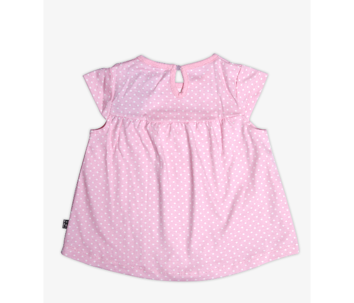 Hugs and Kisses SU19MGL01 3-6Month Hearty Revenge Baby Girl Frocks with Shorts -Pink - Zoom Image 2