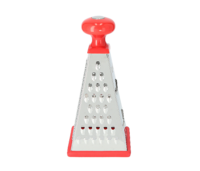 Delcasa DC1662 9 Inch 4 Side Multifunction Stainless Steel Kitchen Tower Grater - Silver and Red - Zoom Image 2