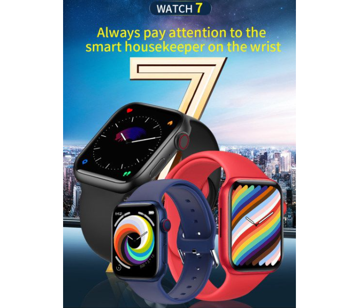 Smart Watch 7 Bluetooth Full Screen Rotation Function Smart Bracelet with Buttons - Zoom Image 11