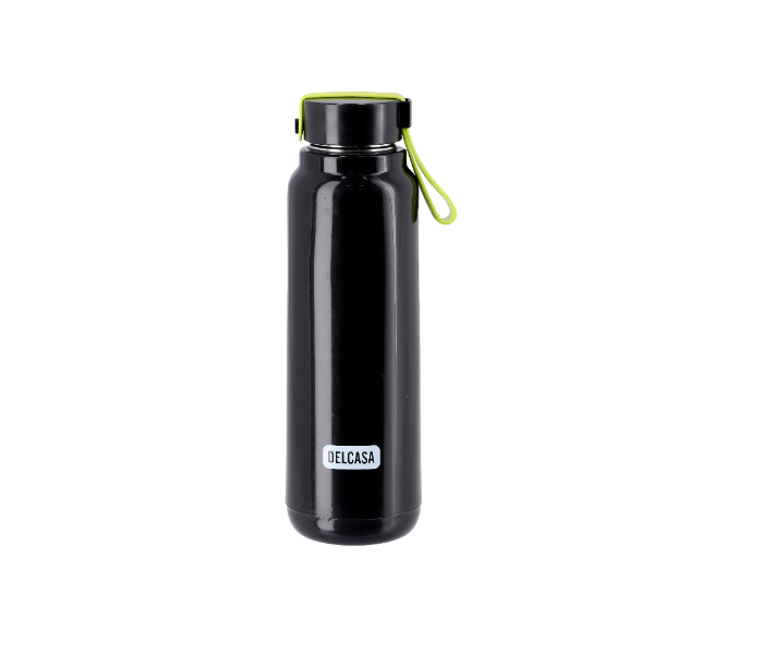 Delcasa DC1907 600ml Durable Vacuum Water Bottle -Black - Zoom Image 1