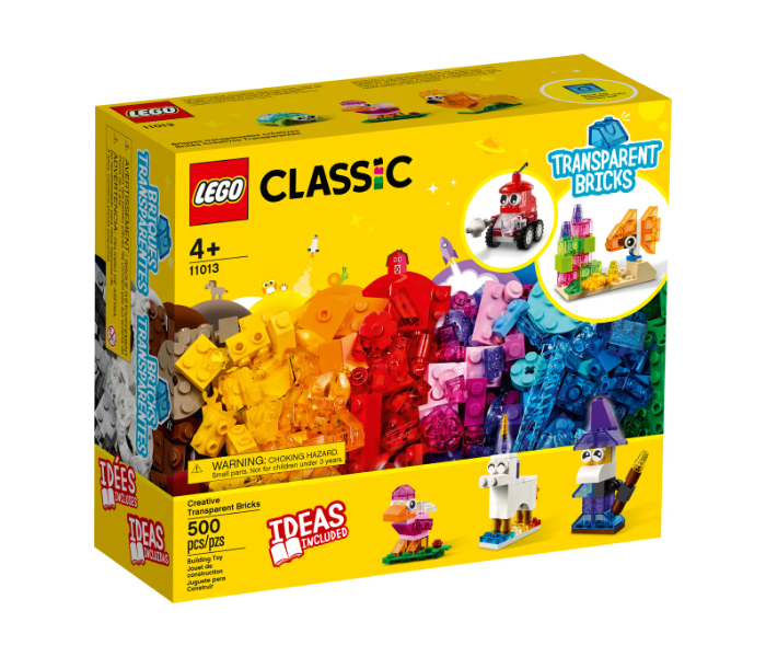 Lego 500 Piece Creative Transparent Bricks Interactive Building Block for Kids - Zoom Image 1