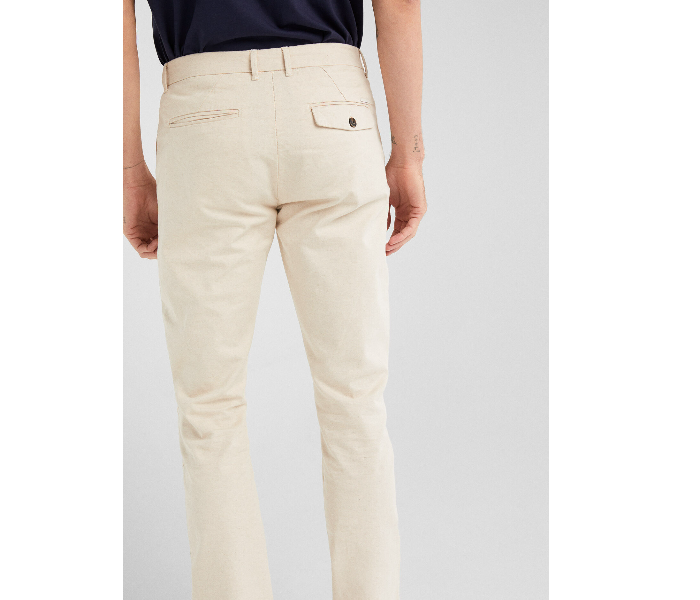 Springfield 155569396 Size 50 Chinos for Men - Ivory - Zoom Image 3