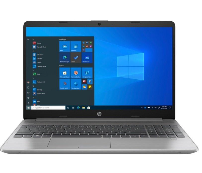 HP 250 G8 -3A5V0EA-SLV 15.6 Inch FHD Intel Core i7 1165G7 Processor 8GB RAM 512GB SSD Intel Iris Graphics Windows 10 Home  English Keyboard - Silver - Zoom Image 1