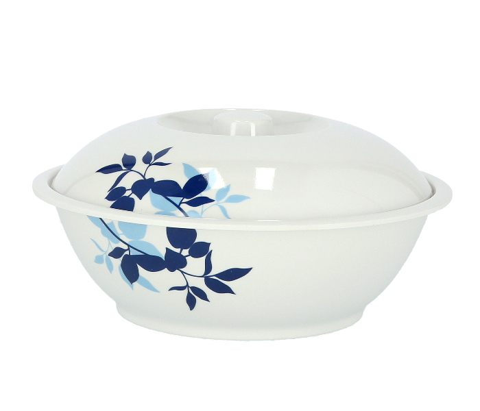 Delcasa DC1804 9 Inch Durable and Lightweight Melamine Bowl with Lid - White - Zoom Image 1