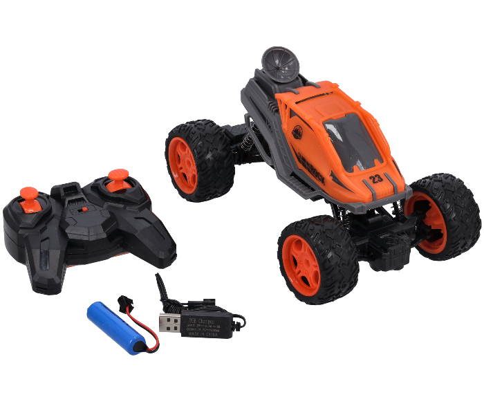 Merriboy MBRC1998 Remote Control MKB Scrambler Rock Climbing Car for Kids - Orange and Grey - Zoom Image 1