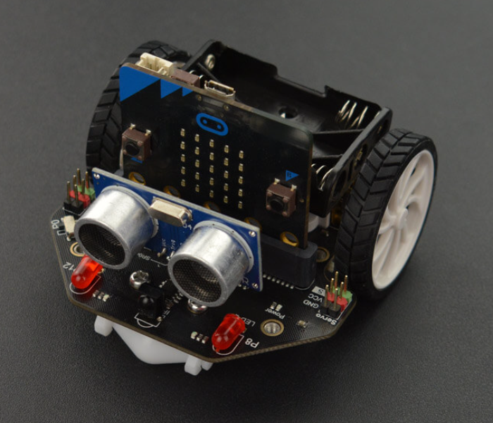 Microbit Maqueen Educational Graphical Programming Robot - Black - Zoom Image 1