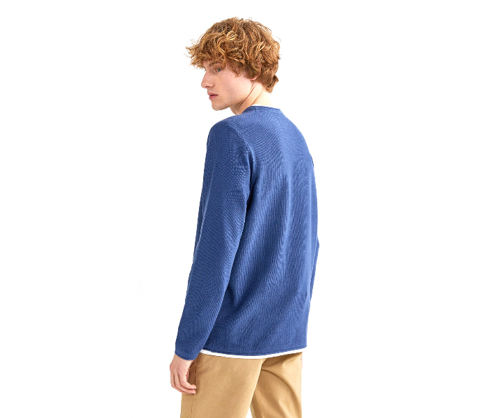 Springfield 141759213 Small Cotton Knitwear for Men - Medium Blue - Zoom Image 3