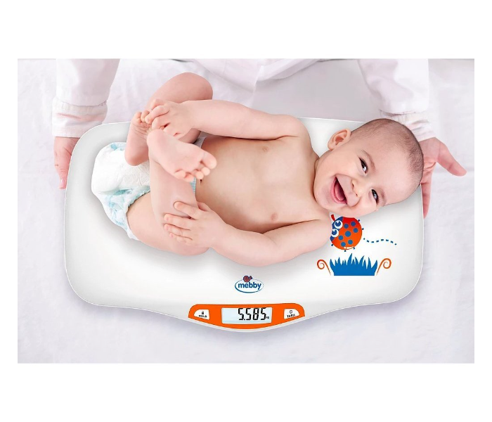 Mebby 95136 Primi Pesi Child Scale for Infants and Newborns - White - Zoom Image 2