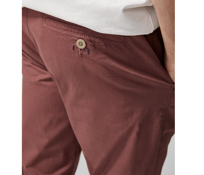 Springfield 155564269 Size 50 Chinos for Men - Maroon - Zoom Image 3