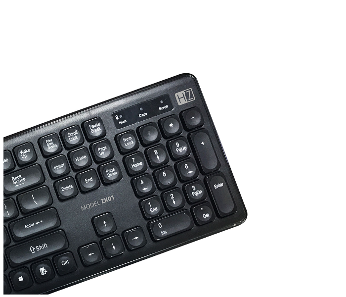 Heatz ZK01 Wireless Keyboard and Mouse Combo-Black - Zoom Image 2