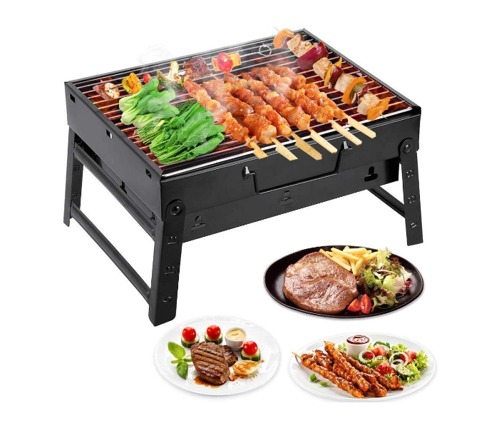 FN-Outdoor Portable Barbeque Charcoal Grill -Black - Zoom Image 3