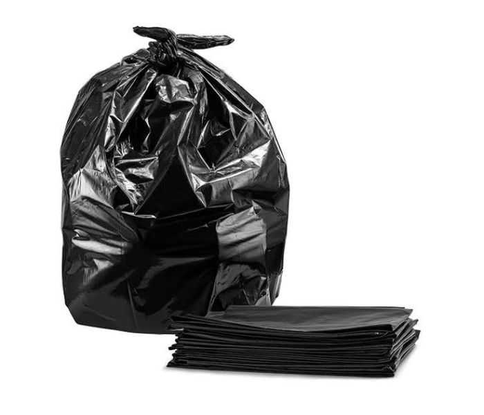 Mohajl Set of 60 Piece 50 Micron Plastic 90 x 115cm Trash Bag - Black - Zoom Image 2