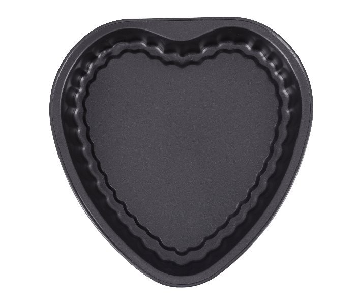 Delcasa DC2041 Carbon Steel  Non-Stick Coating Heart Shape Cake Mould Pan -Grey - Zoom Image 1