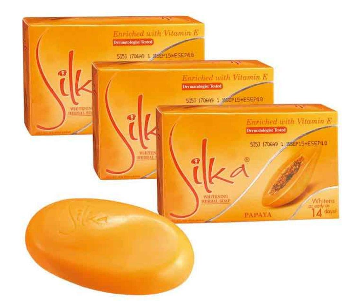 Silka 135 Gm 3 Piece Papaya Soap - Zoom Image