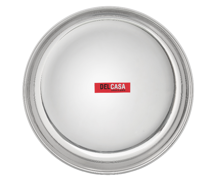 Delcasa DC2124 23CM Stainless Steel Rice Plate - Silver - Zoom Image 4