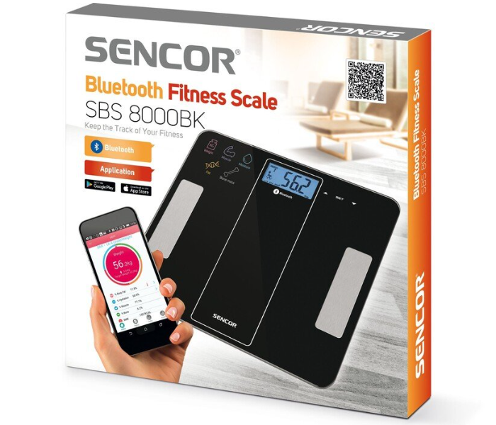 Sencor 41006026 SBS 8000Bk Personal Fitness Bluetooth Weight Scale -Black - Zoom Image 8