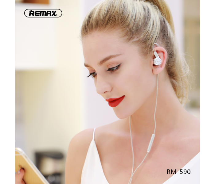 Remax RM-590 Triple-Moving-Coil Earphone -Silver - Zoom Image 4