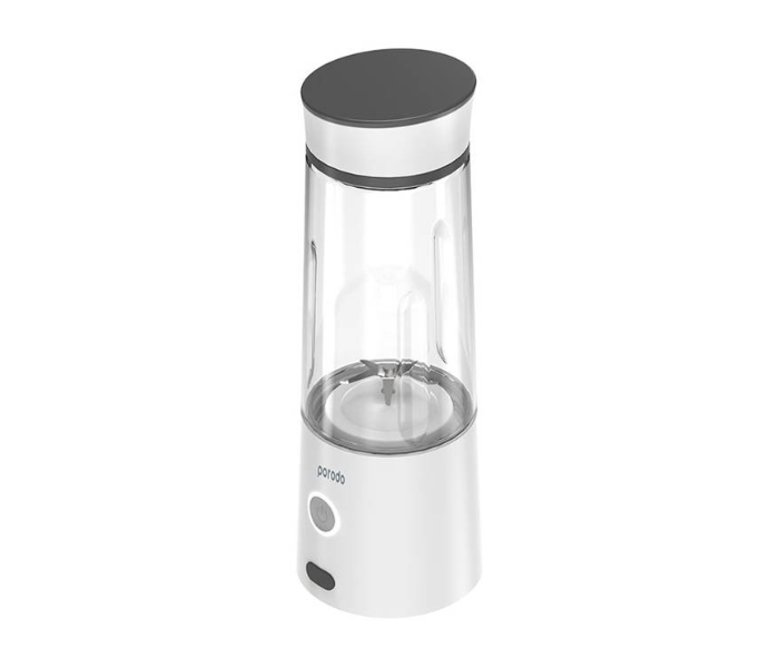 Porodo PD-PJW6B-WH 126Watts 6 Stainless Steel Blade BPA Free Electric USB Rechargeable Juice Blender - White - Zoom Image 3