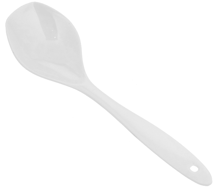 Delcasa DC2333 Melamine Ladle Spoon - White - Zoom Image 2