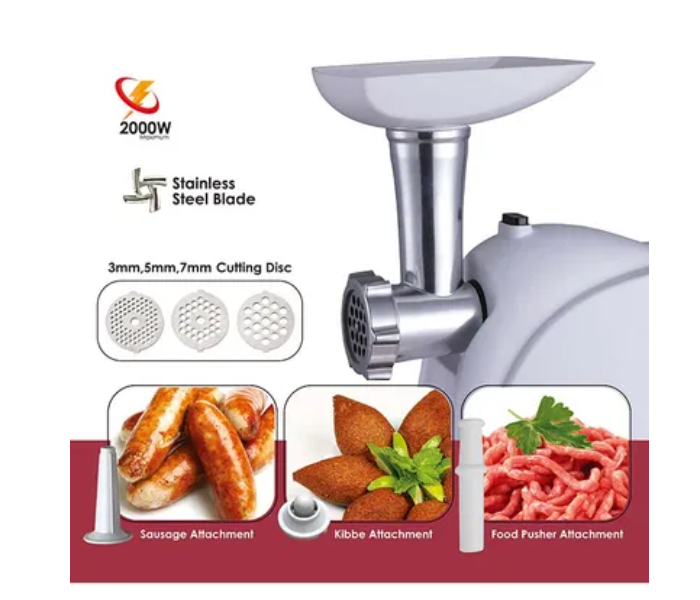 Sanford SF5862MG-A 2000 Watts Portable Meat Grinder - White - Zoom Image 1