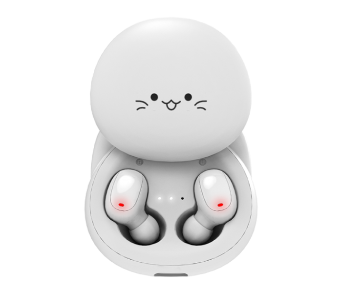 Porodo PD-STWLEP005-WH Soundtec Kids True Wireless Bluetooth 5.0 Earbuds with Touch Control - White - Zoom Image 1