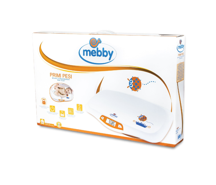 Mebby 95136 Primi Pesi Child Scale for Infants and Newborns - White - Zoom Image 3