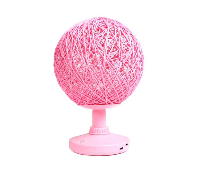 Fashionable LED Touch Table Lamp with USB Charging - Pink - Zoom Image 1