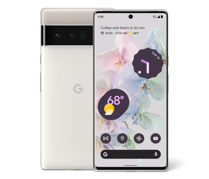 Google Pixel 6 Pro 12GB RAM 128GB with Google Tensor 5G Smartphone - Cloudy White - Zoom Image 4