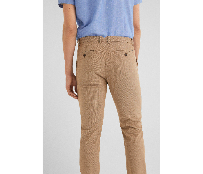 Springfield 155571552 Size 38 Chinos for Men - Camel - Zoom Image 4