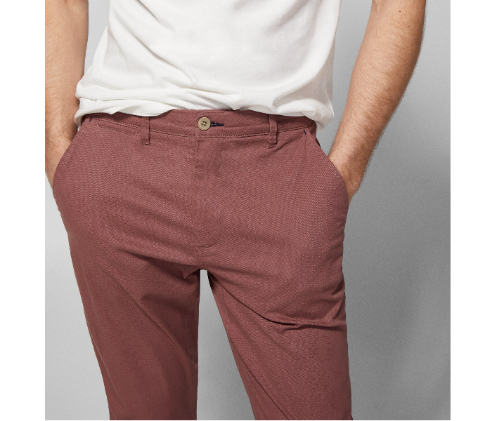 Springfield 155564269 Size 46 Chinos for Men - Maroon - Zoom Image 2