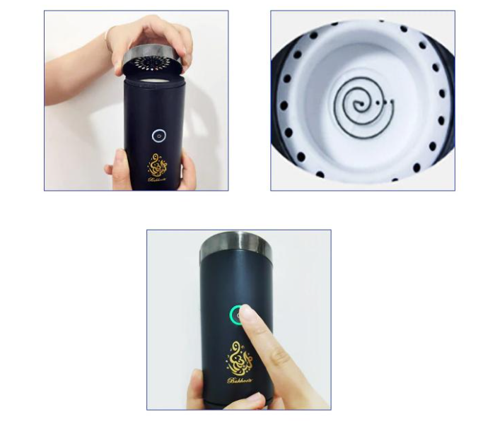 Rechargeable USB Mini Car Incense Bakhoor Small And Exquisite Smell Removing Dehumidification Burner - Black - Zoom Image 6