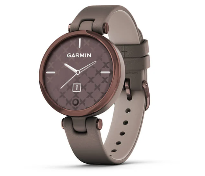 Garmin 010-02384-B0 Lily Classic Smartwatch with Bezel Paloma Case and Italian Leather Band - Dark Bronze - Zoom Image 1