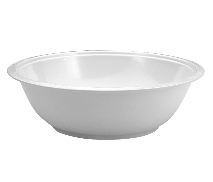 Delcasa DC2336 10.25 Inch Melamine Bowl with Lid - White - Zoom Image 2