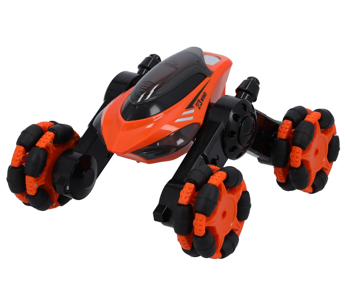 Merriboy MBRC1991 Remote Control MKB Stunt Toy Car with Light Mini Deformation for Kids - Orange and Black - Zoom Image 2