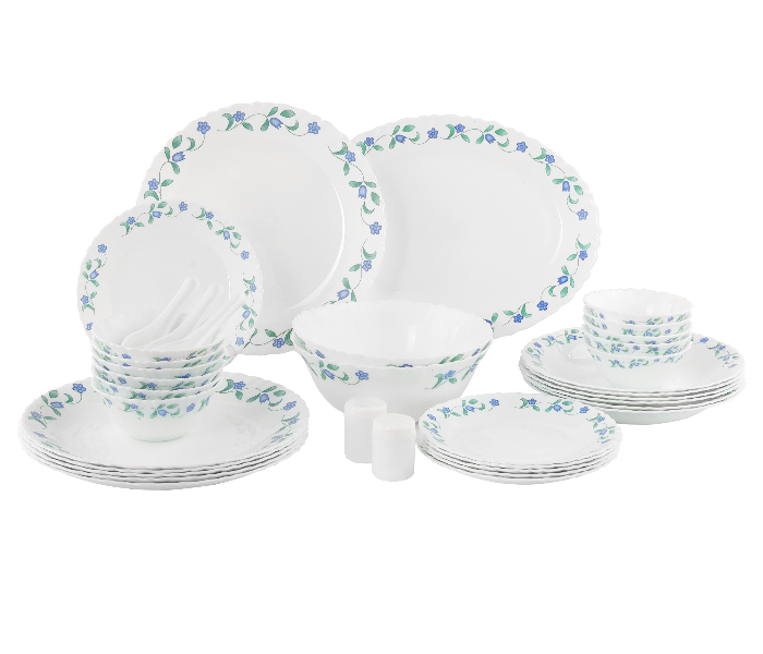 Delcasa DC2215 42 Pieces Opalware Dinner Set - White - Zoom Image 1