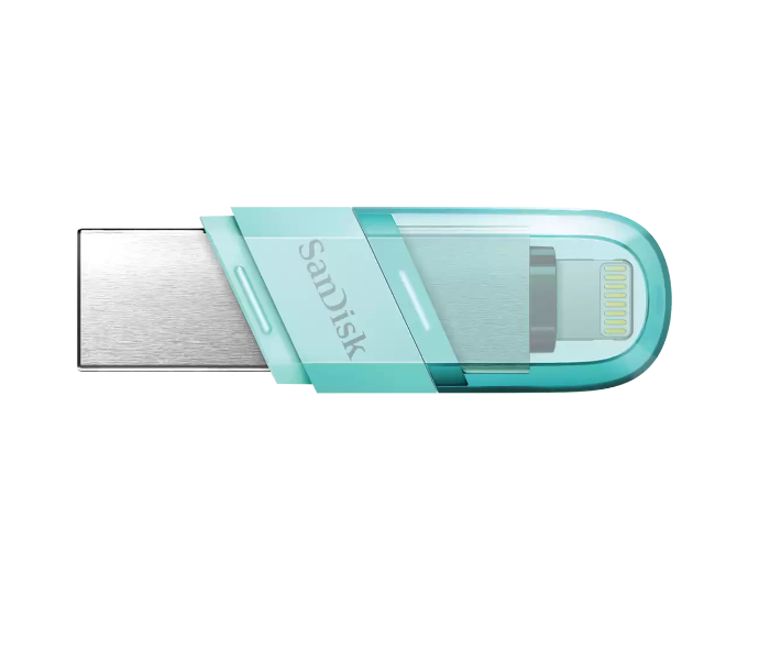 SanDisk SDIX90N-128G-GN6NE iXpand Flash Drive Flip 128GB - Blue - Zoom Image 1