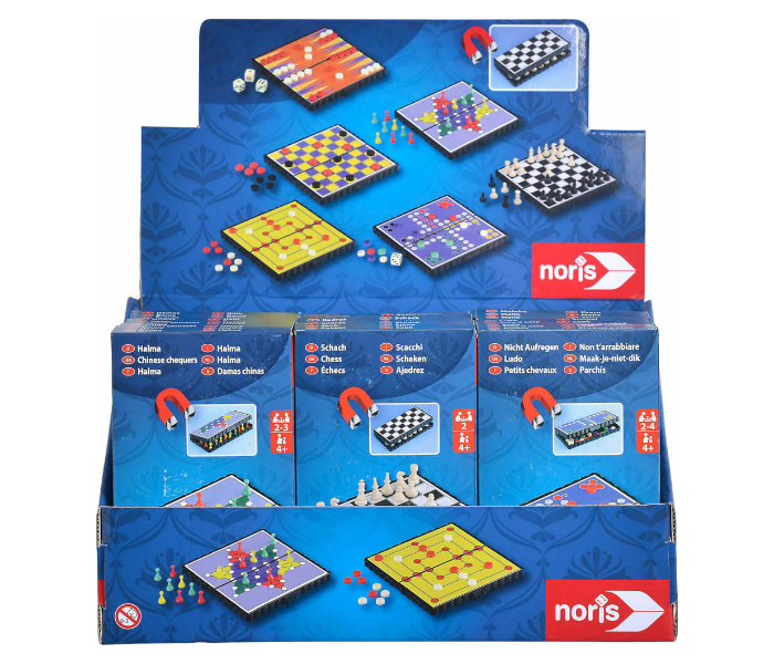 Noris 606015424 Magnet-Travel Games 6 Assorted - Zoom Image 1