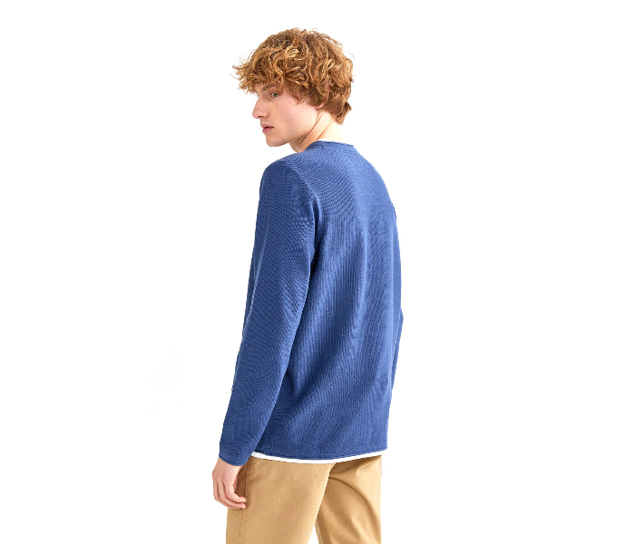 Springfield 141759213 XL Cotton Knitwear for Men - Medium Blue - Zoom Image 3