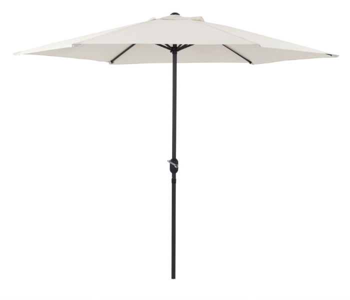 Foldable DR-UMB3M-3Meter Beige Steel Frame Round Umbrella with Tilt and Crank Mechanism - Beige - Zoom Image