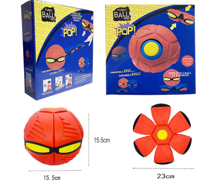 Magic UFO Flying Saucer Vent Ball for Children Beach Outdoor Games - Red - Zoom Image 3