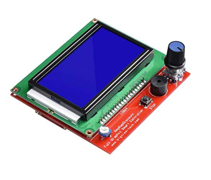 Arduino RepRapDiscount Full 12864 LCD Graphic Smart Controller - Red and Green - Zoom Image 5