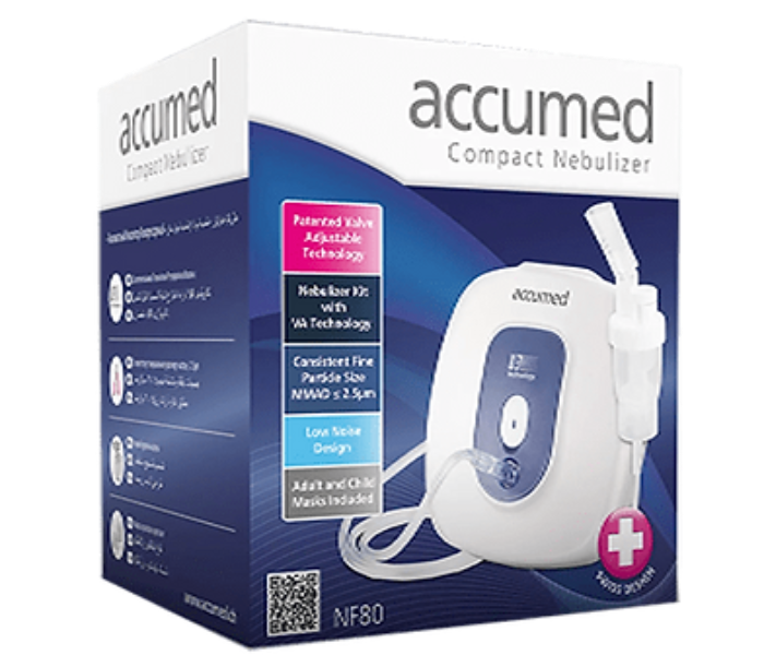 Accumed NF80 Compact Piston Nebulizer - White - Zoom Image 3