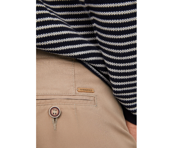 Springfield 155559698 Size 50 Chinos for Men - Beige - Zoom Image 3