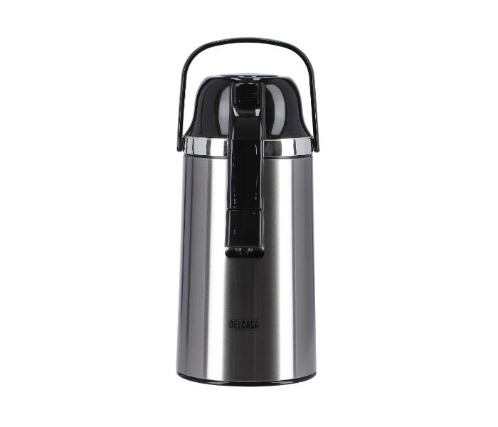 Delcasa DC1643 2.5 Litre Multipurpose Stainless Steel Airpot Glass Vacuum Flask - Silver - Zoom Image 4