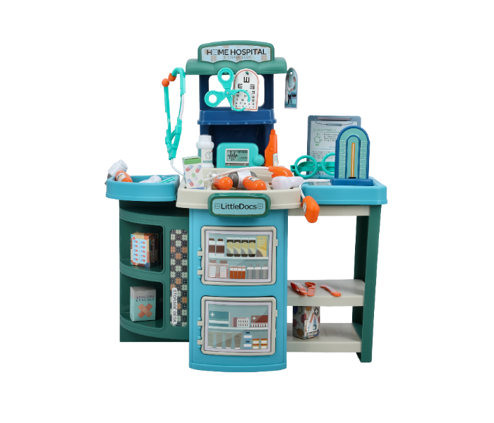 Merriboy MBKS2606 39 Pieces Vanyeh 2 in 1 Portable Doctor Home Hospital Playset for Kid - Blue - Zoom Image 2