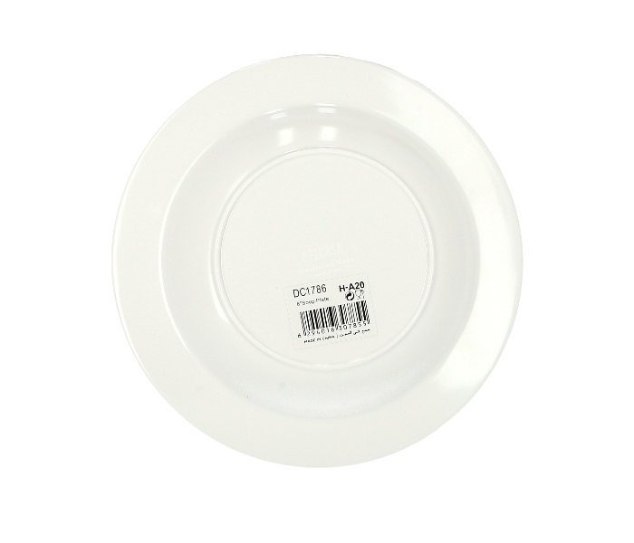 Delcasa DC1786 8 Inch Melamine Durable Superior Quality Round Soup Plate - White - Zoom Image 4